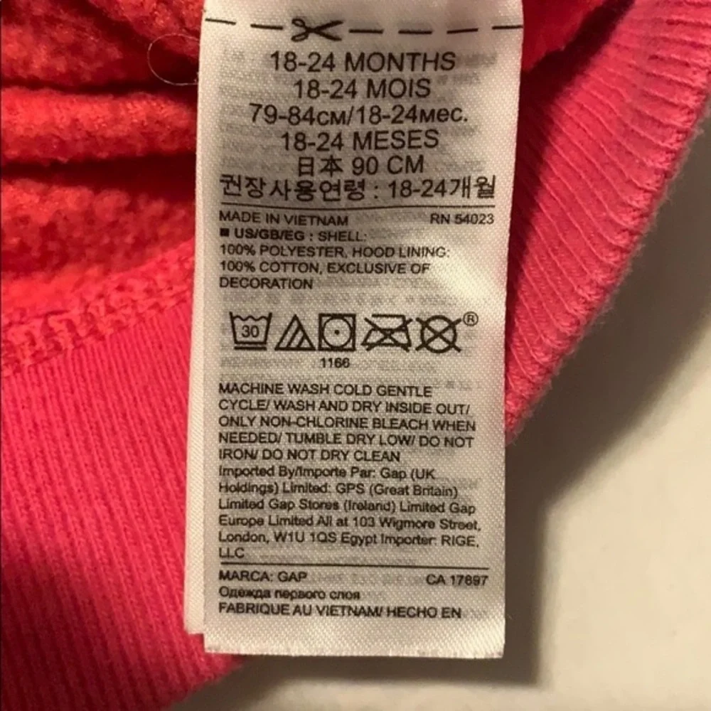 GAP vietnam pink made
